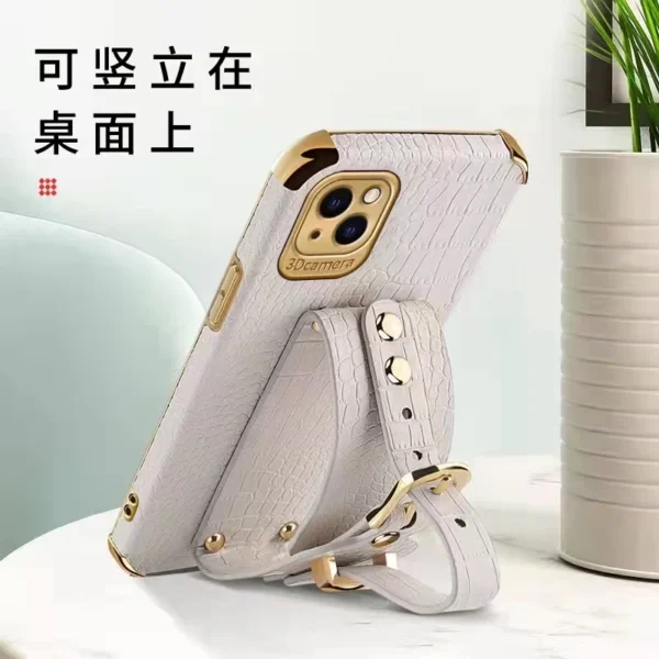 Luxury Soft Anti Drop Wrist Leather Phone Case For Iphone 12 13 14 15 16 PRO MAX Samsung S25 S22 S23 S24 FE Ultra Plus Note 20
