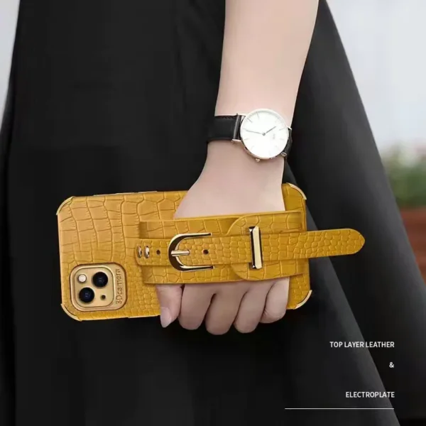 Luxury Soft Anti Drop Wrist Leather Phone Case For Iphone 12 13 14 15 16 PRO MAX Samsung S25 S22 S23 S24 FE Ultra Plus Note 20