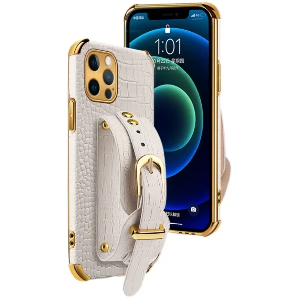 Luxury Soft Anti Drop Wrist Leather Phone Case For Iphone 12 13 14 15 16 PRO MAX Samsung S25 S22 S23 S24 FE Ultra Plus Note 20
