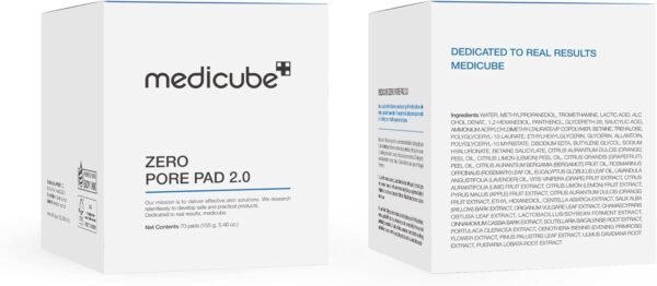 Medicube Zero Pore Pads - Dual-Textured Exfoliating and Pore-Tightening Toner Pads