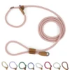Multi-functional adjustable P-shape dog leash Chain Traction Rope Leads for Running Walking Free hands free leashes