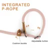 Multi-functional adjustable P-shape dog leash Chain Traction Rope Leads for Running Walking Free hands free leashes