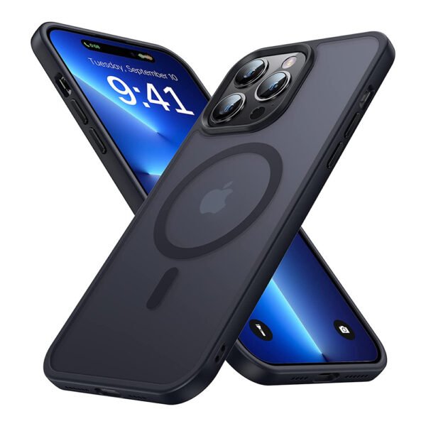 Phone Case Frosted Skin Feeling Inner Airbag Drop-resistant Applicable Magnetic Protective Shell