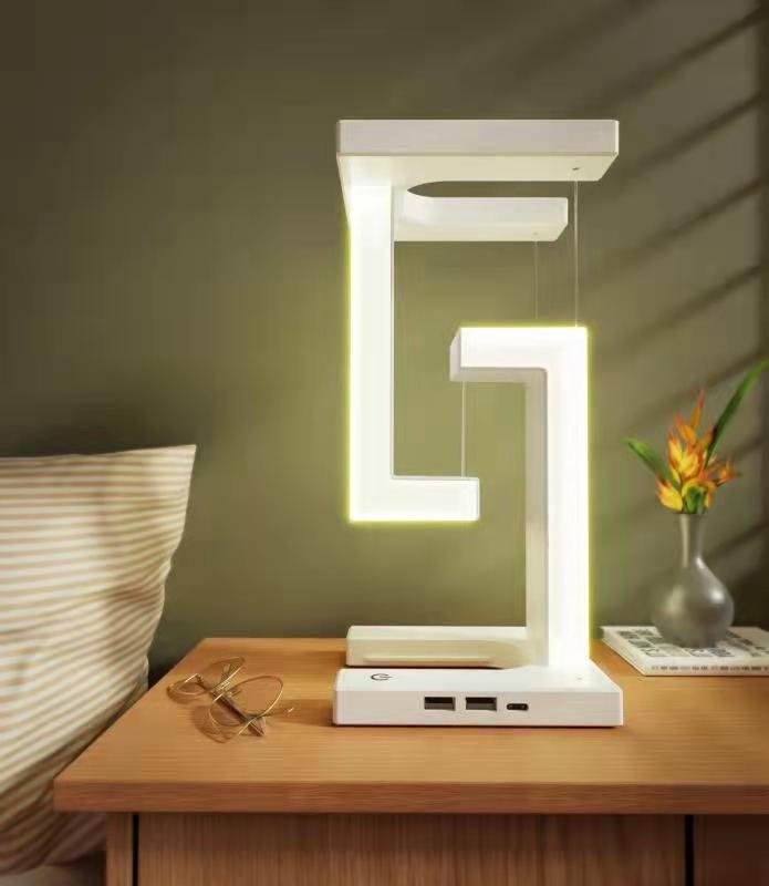 Wireless Charging Floating Balance Lamp – Creative LED Table Light for Bedroom & Home Decor - Image 3